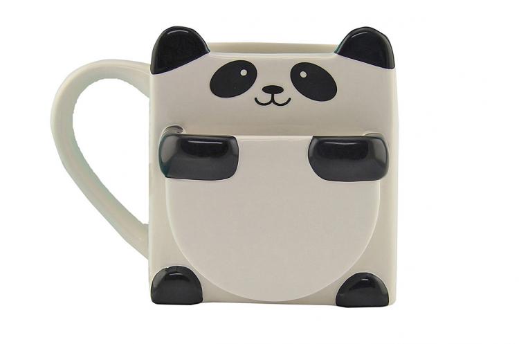 Panda Hug Coffee Mug - Panda Mug That Holds Cookies