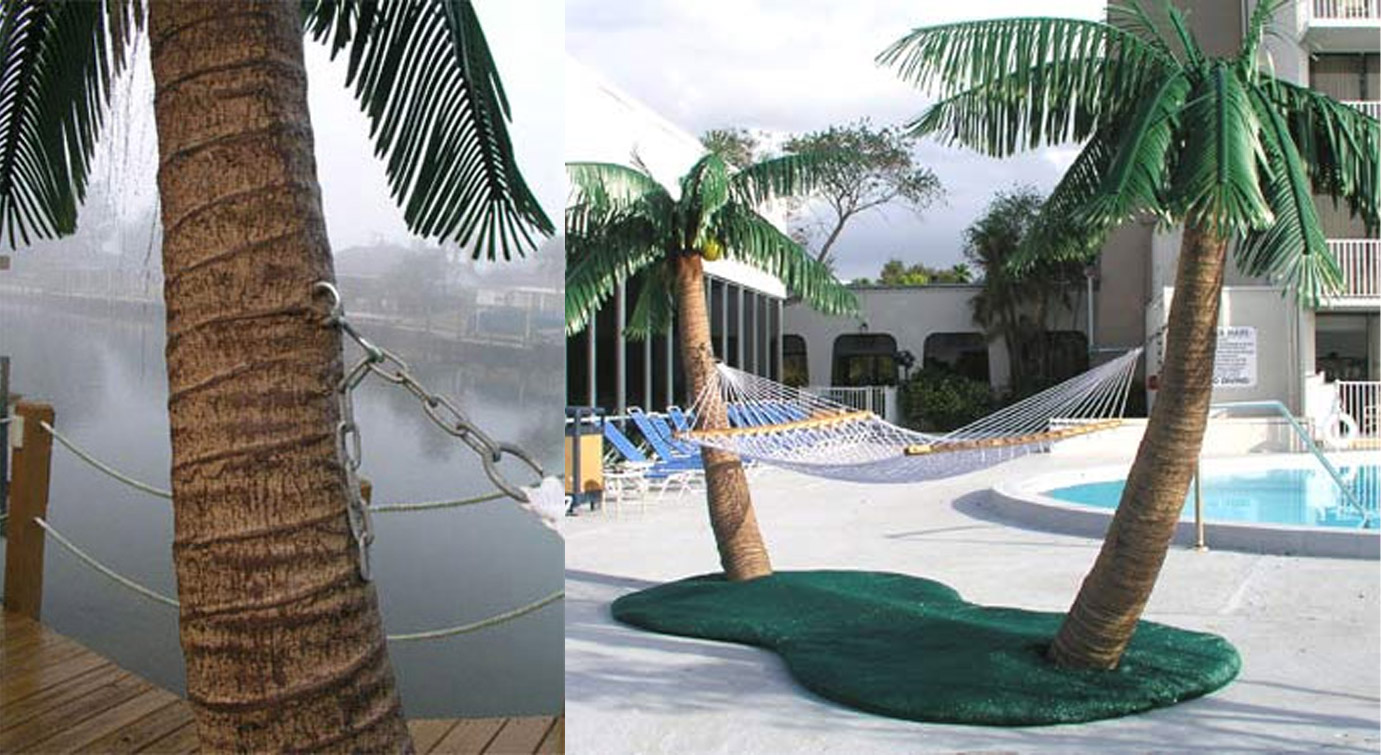 Palm Tree Hammock Stand With Misters Lets You Create Paradise In Your Backyard - Original Palm Island Hammock Stand