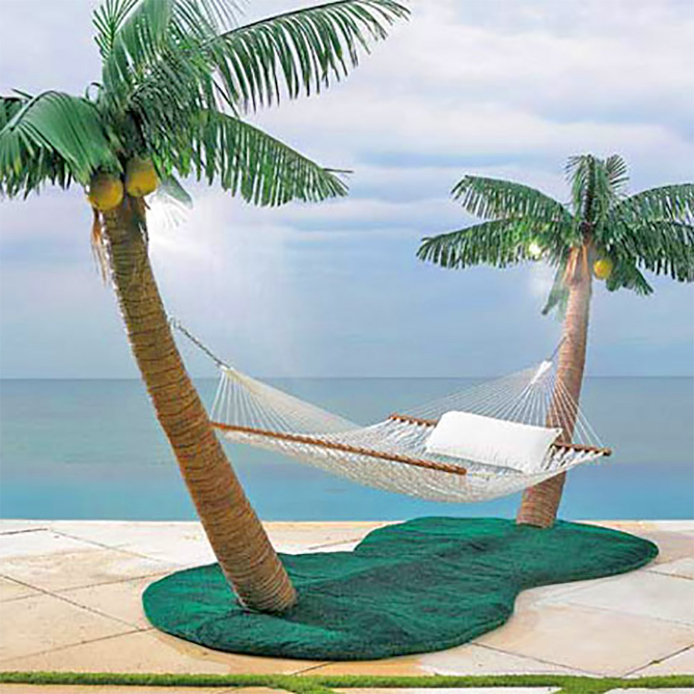 Palm Tree Hammock Stand With Misters Lets You Create Paradise In Your Backyard - Original Palm Island Hammock StandPalm Tree Hammock Stand With Misters Lets You Create Paradise In Your Backyard - Original Palm Island Hammock Stand