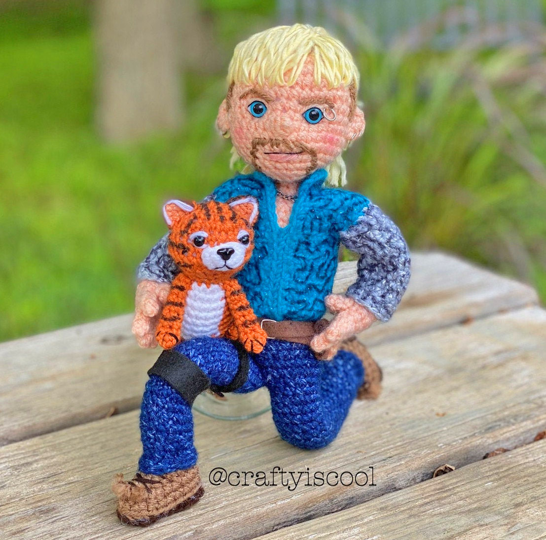 Joe Exotic Tiger King Crochet Pattern - Crochet Joe Exotic Big Cat Mullet Guy