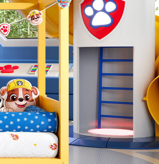 Paw Patrol Kids Bed With Giant Tower and Slide