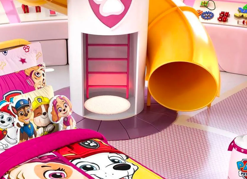 Paw Patrol Kids Bed With Giant Tower and Slide