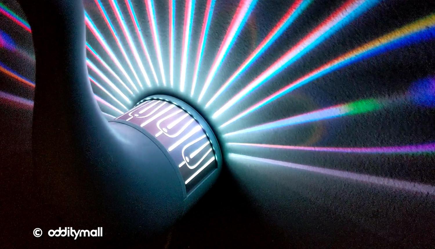 LED Peacock Night-Light Projects Its Colorful Plumage Onto Your Wall