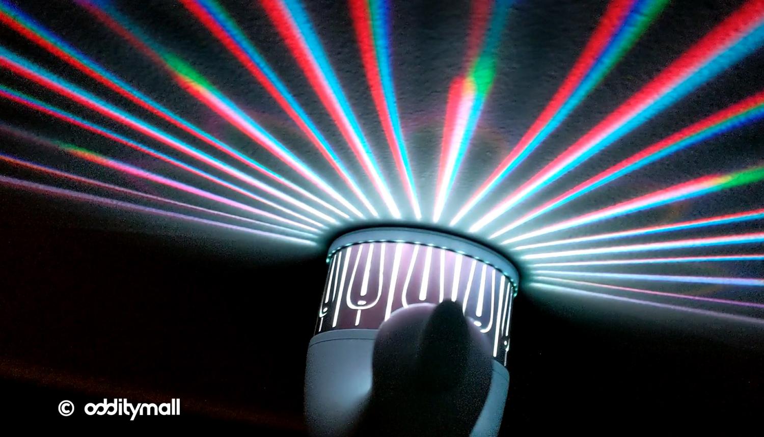LED Peacock Night-Light Projects Its Colorful Plumage Onto Your Wall