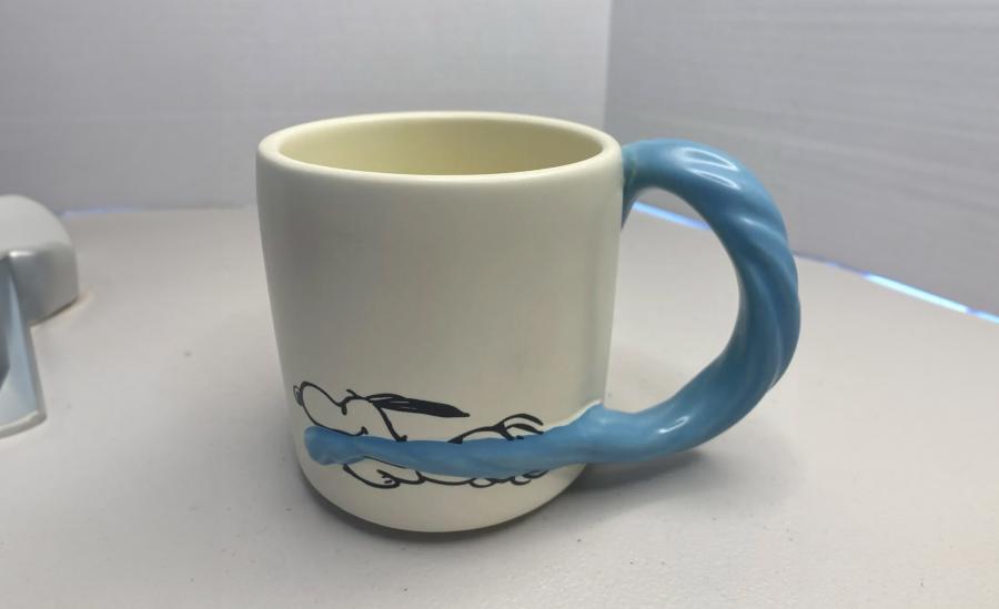 Peanuts Blue Blanket Handle Mugs