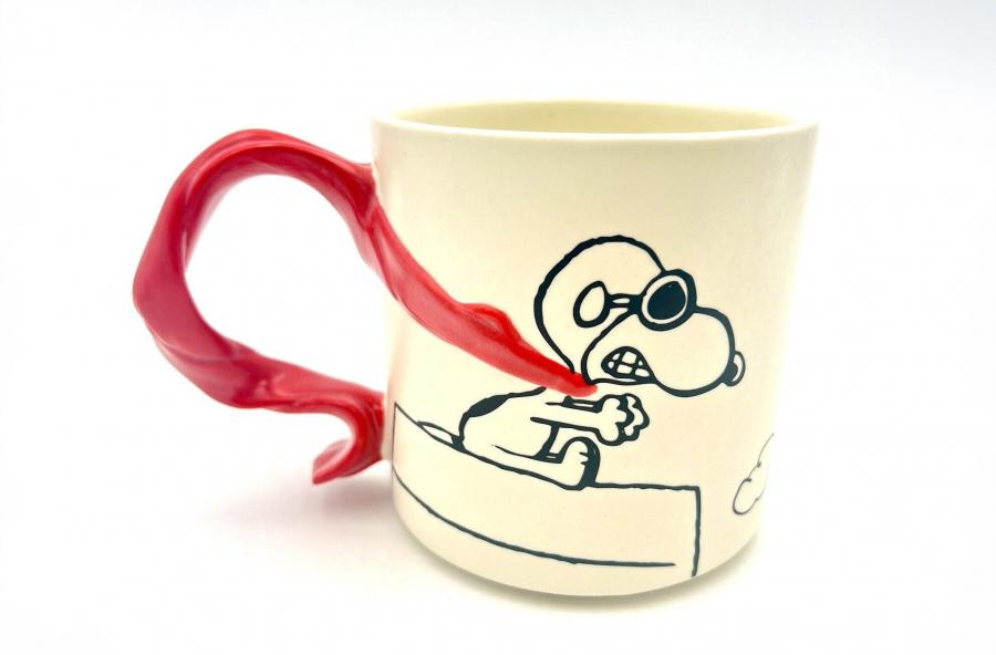 Peanuts Red Blanket Handle Mugs