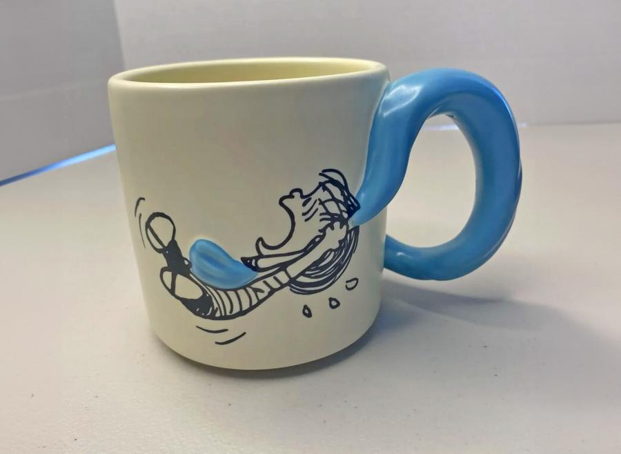 Peanuts Blue Blanket Handle Mugs