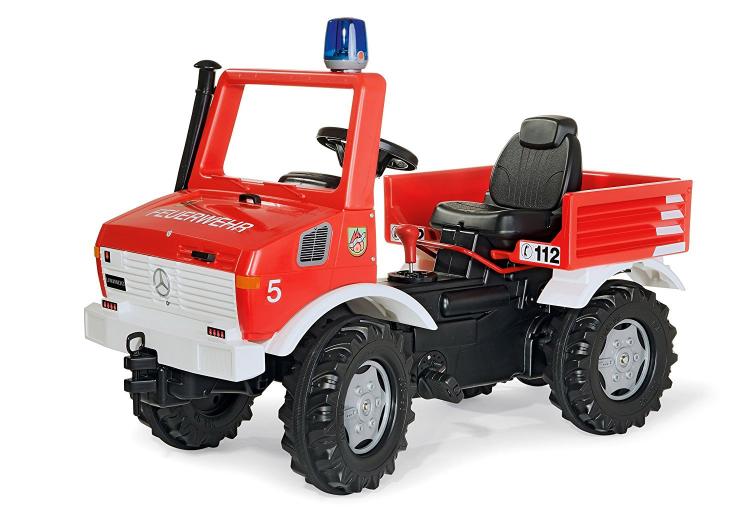 Rolly Toys Pedal Powered Snow Plow - Tractor Snow plow fire brigade truck