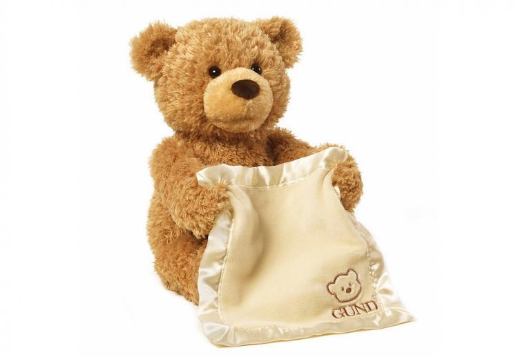 Gund Peek-a-Boo Teddy Bear - Automatic game playing teddy bear