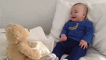 Gund Peek-a-Boo Teddy Bear - Automatic game playing teddy bear