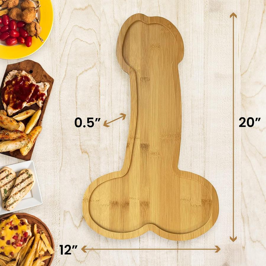 Funny Penis Shaped Charcuterie Board