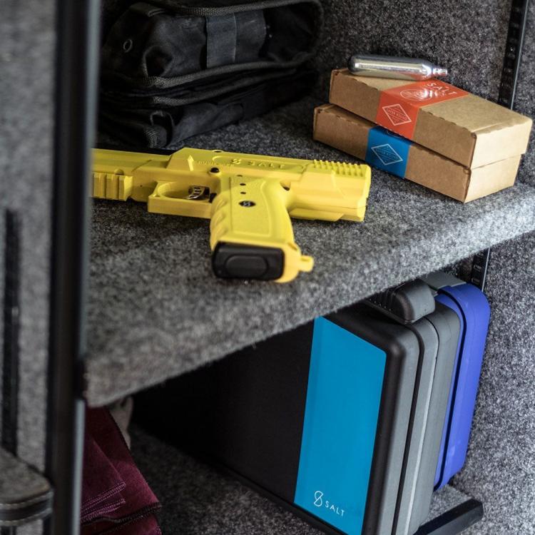 Non-Lethal Pepper Spray Gun Shoots Exploding Balls Of Pepper Spray and Tear Gas