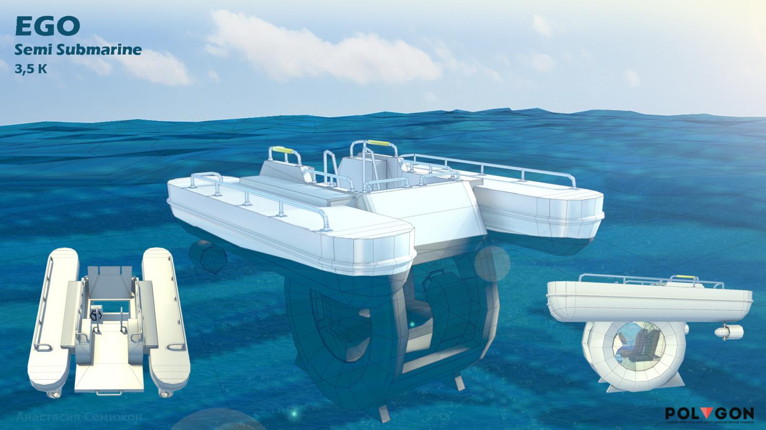 Ego Submarine: A Personal Boat/Submarine Hybrid Watercraft