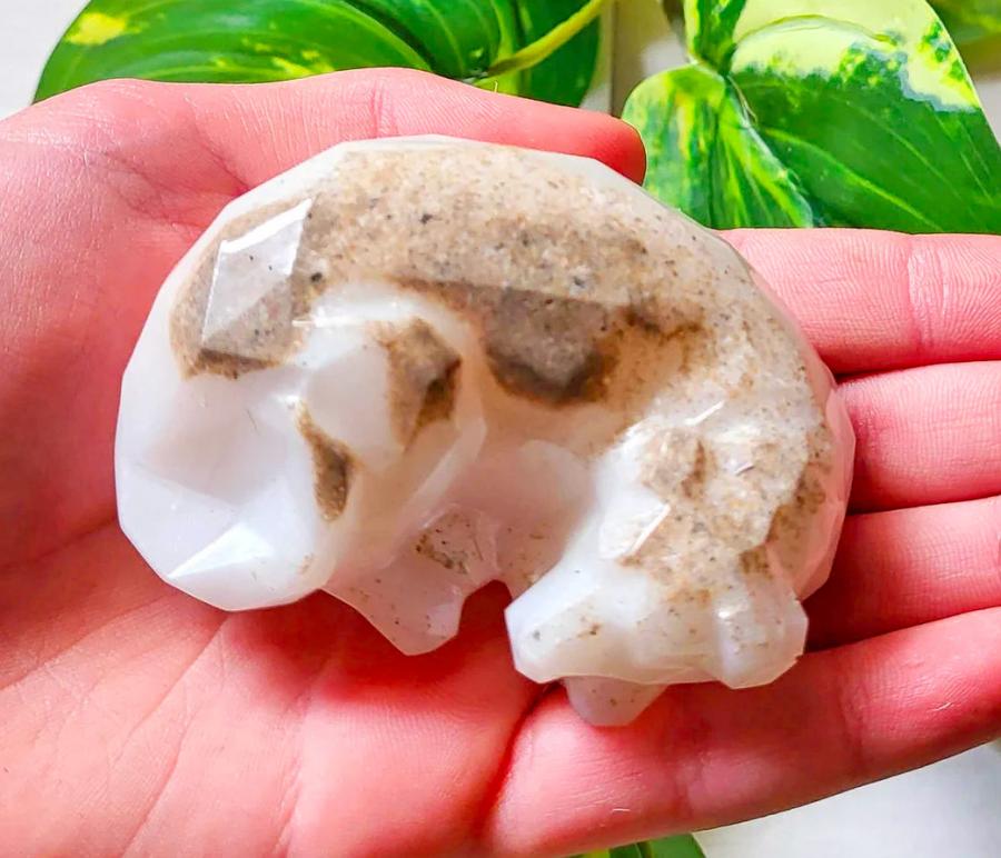 Sleeping dog/cat pet ashes figurine keepsake