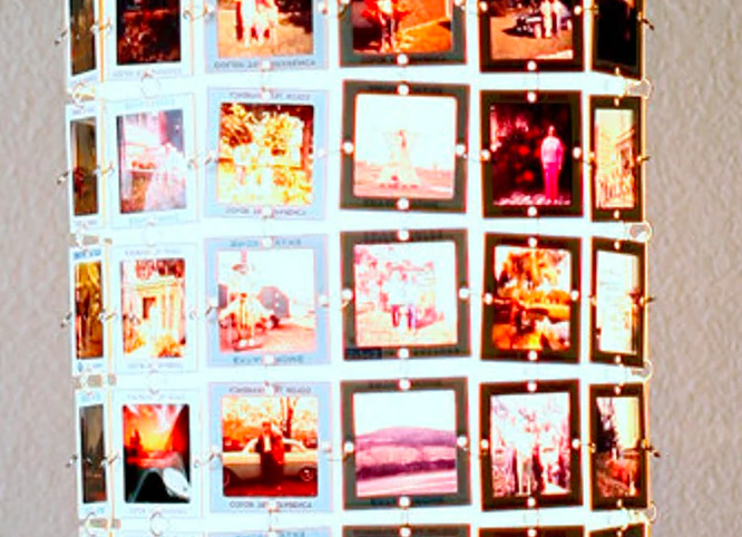 DIY Photo Slide Lamp Shade Vintage lamp idea