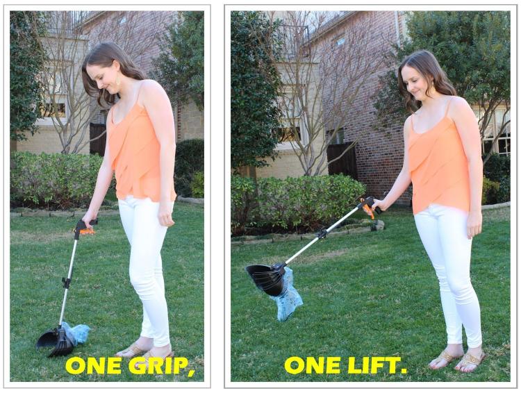 Pik-a-Poo Pooper Scooper - Poop Bag Attached To Pooper Scooper - Collapsible Pooper Scooper