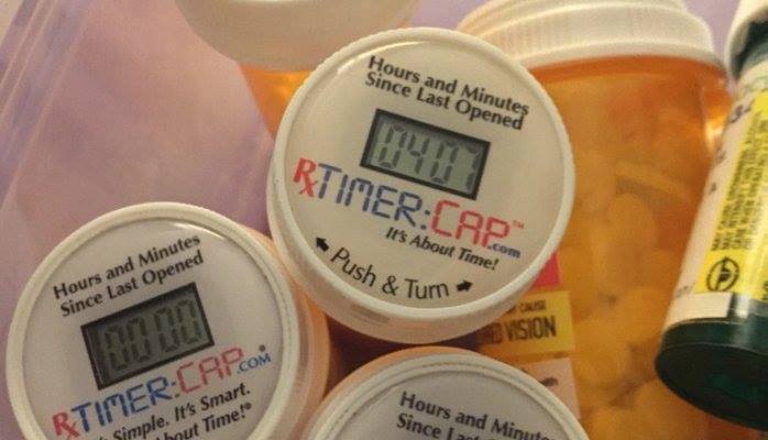 RX Timer Cap - Medication Cap Resets When You Take Your Pills - Pill Bottle Timer Cap