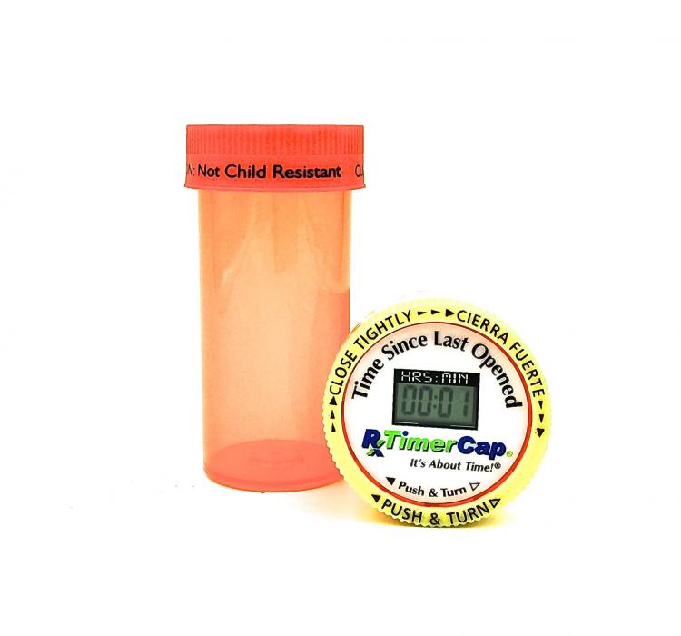 RX Timer Cap - Medication Cap Resets When You Take Your Pills - Pill Bottle Timer Cap