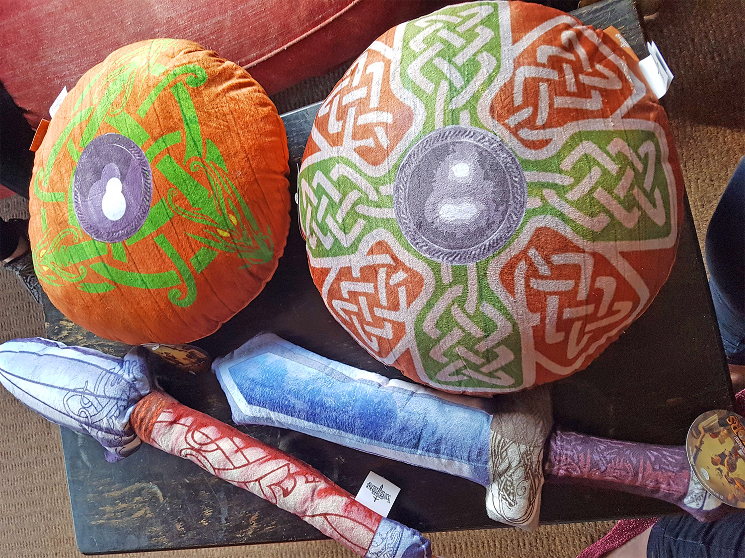 Pillow Fight Weapons - Soft weapon shaped pillows for pillow fights