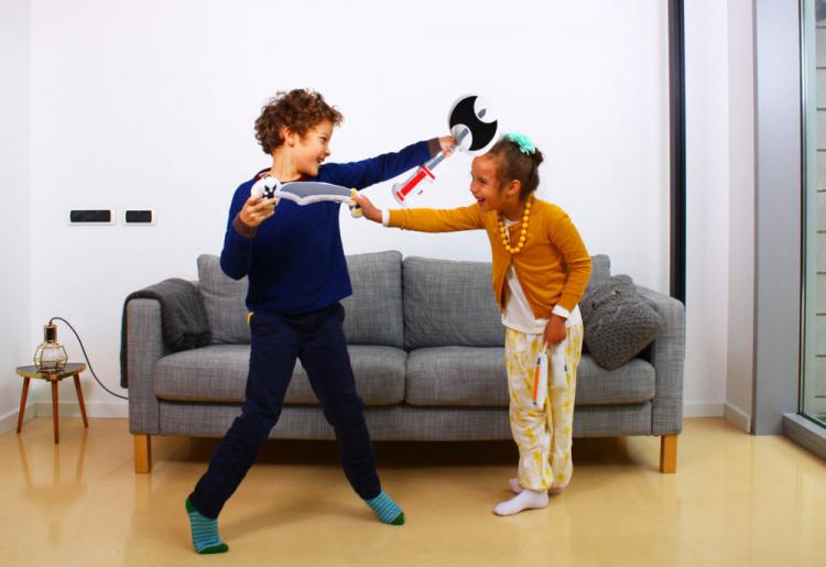 Pillow Fight Weapons - Soft weapon shaped pillows for pillow fights