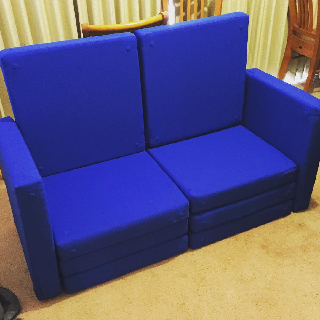Magnetic Pillow Fort Cushions Pack Away Into an Ottoman When Not In Use - Squishy forts fort cushions