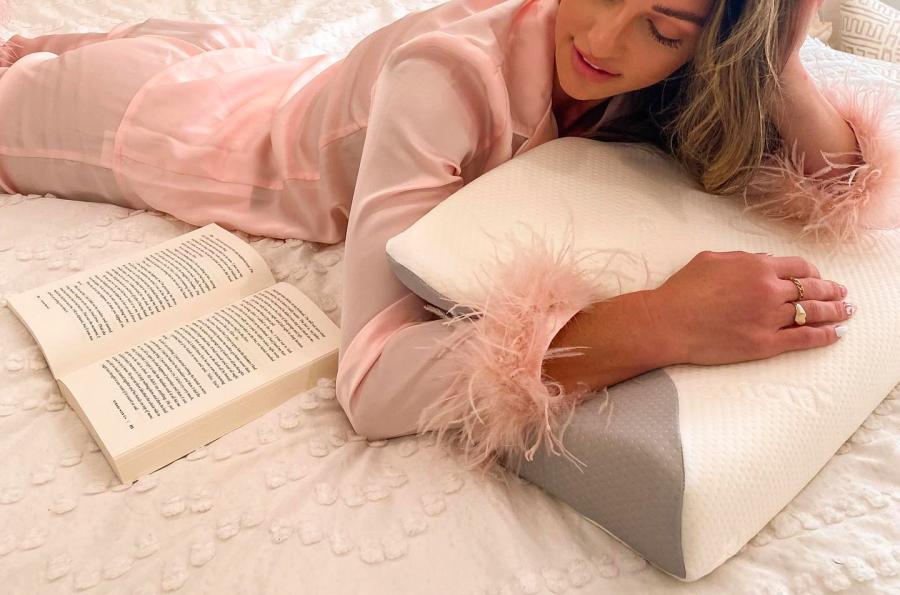 Sutera Ergonomic Pillow With Arm slots for side and stomach sleepers