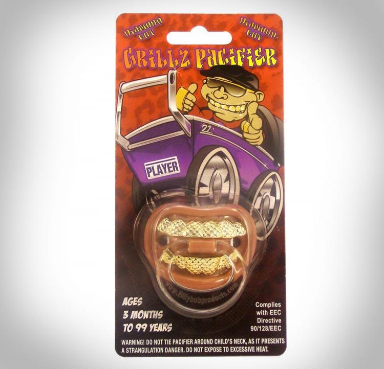 Pimp Grillz Baby Pacifier