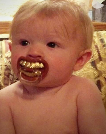 Pimp Grillz Baby Pacifier