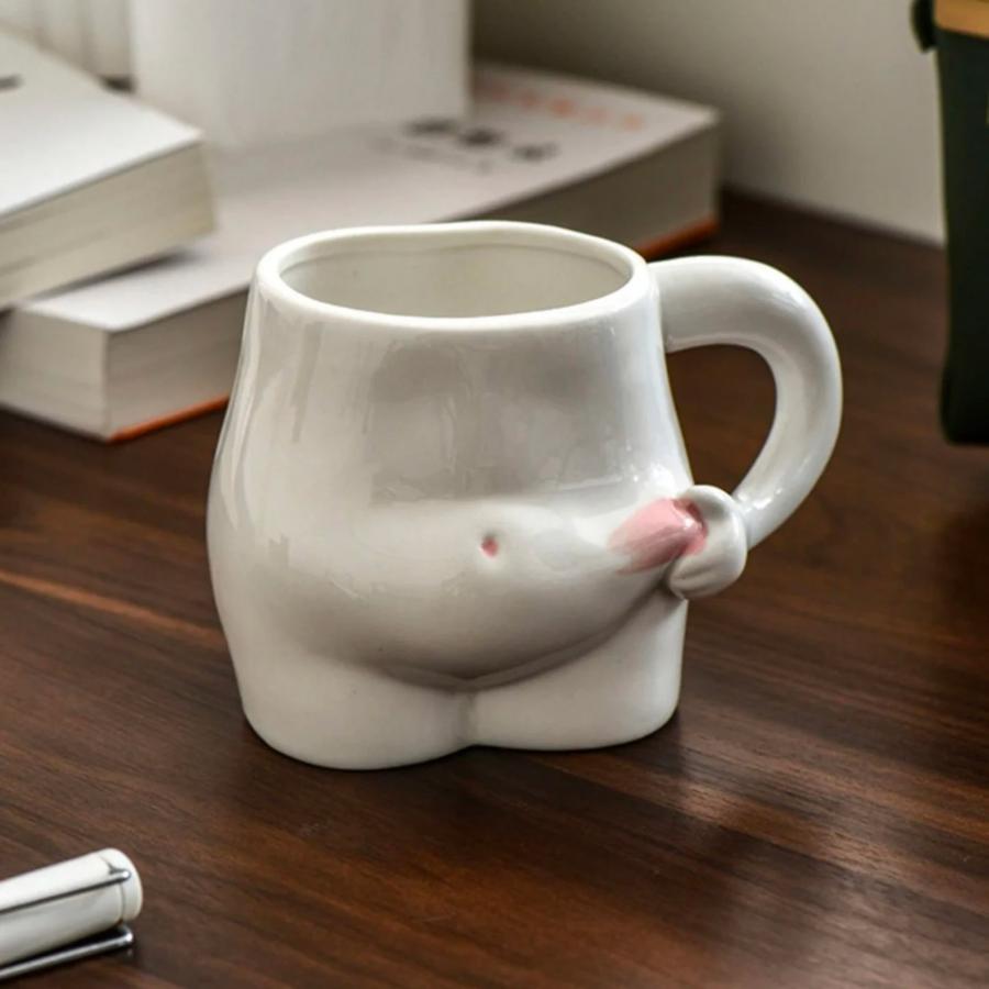 Funny Pinching Fat Belly Coffee Mug