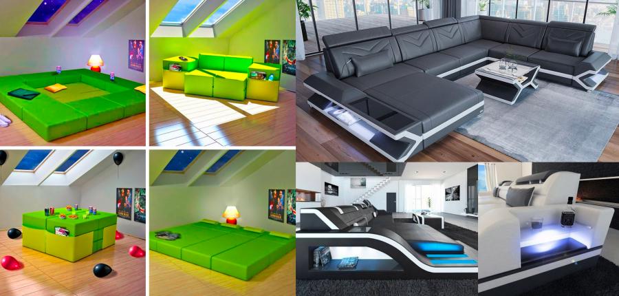 modern futuristic modular sofas