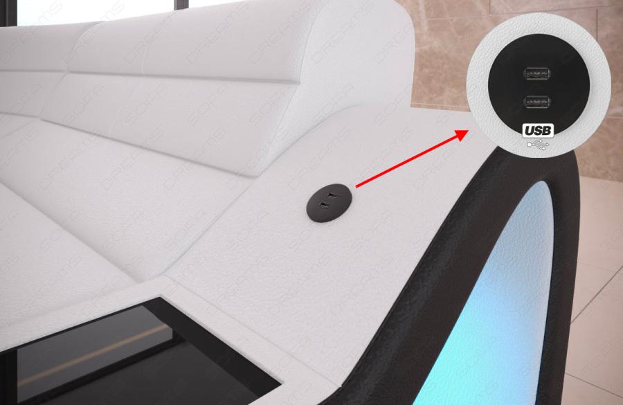 Futuristic Half-Circle Gaming Couch With LED Lights