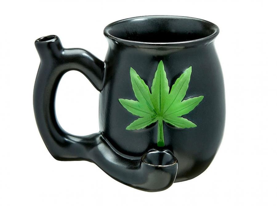 Wake N Bake Coffee Mug With Weed Pipe