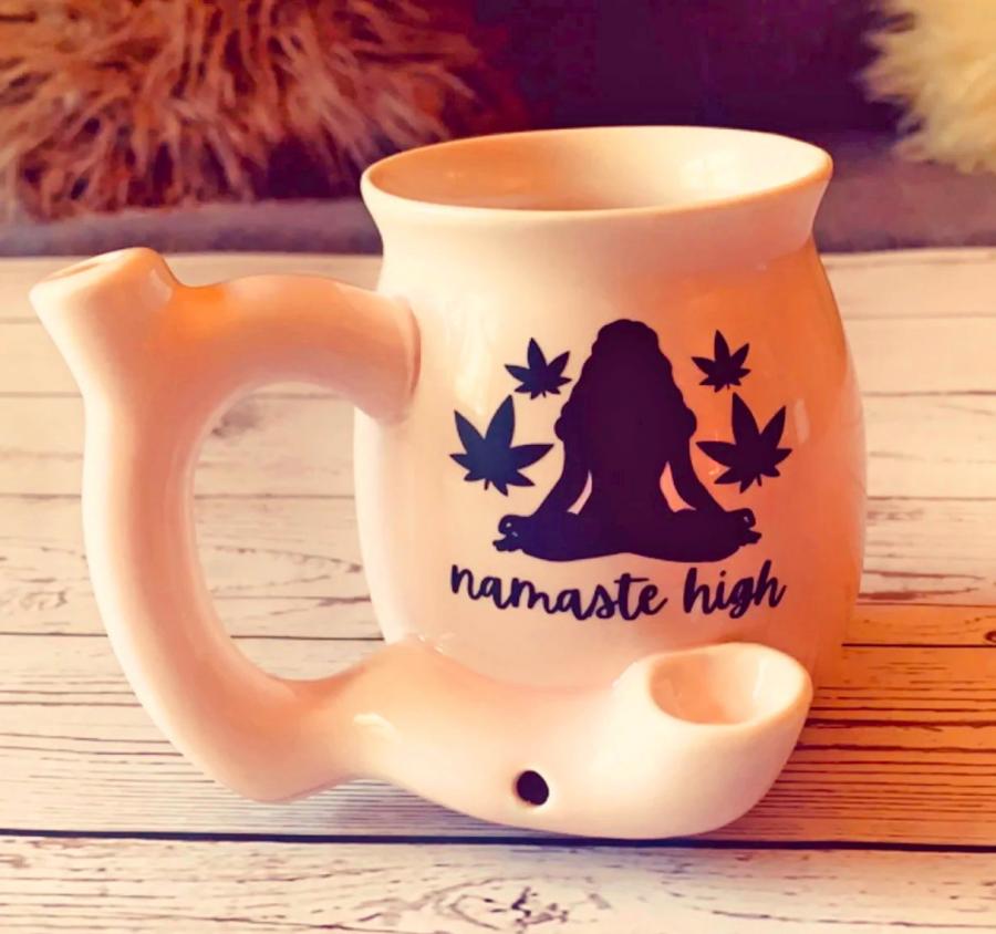 Wake N Bake Coffee Mug With Weed Pipe