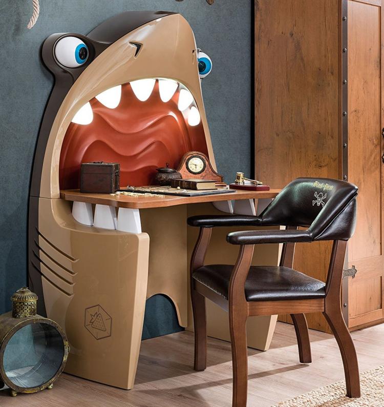 Cilek Pirate Shark Kid's Desk - Children's pirate themed bedroom set