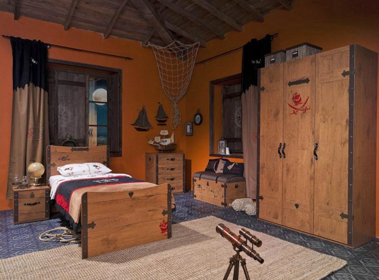 Cilek Pirate Shark Kid's Desk - Children's pirate themed bedroom set