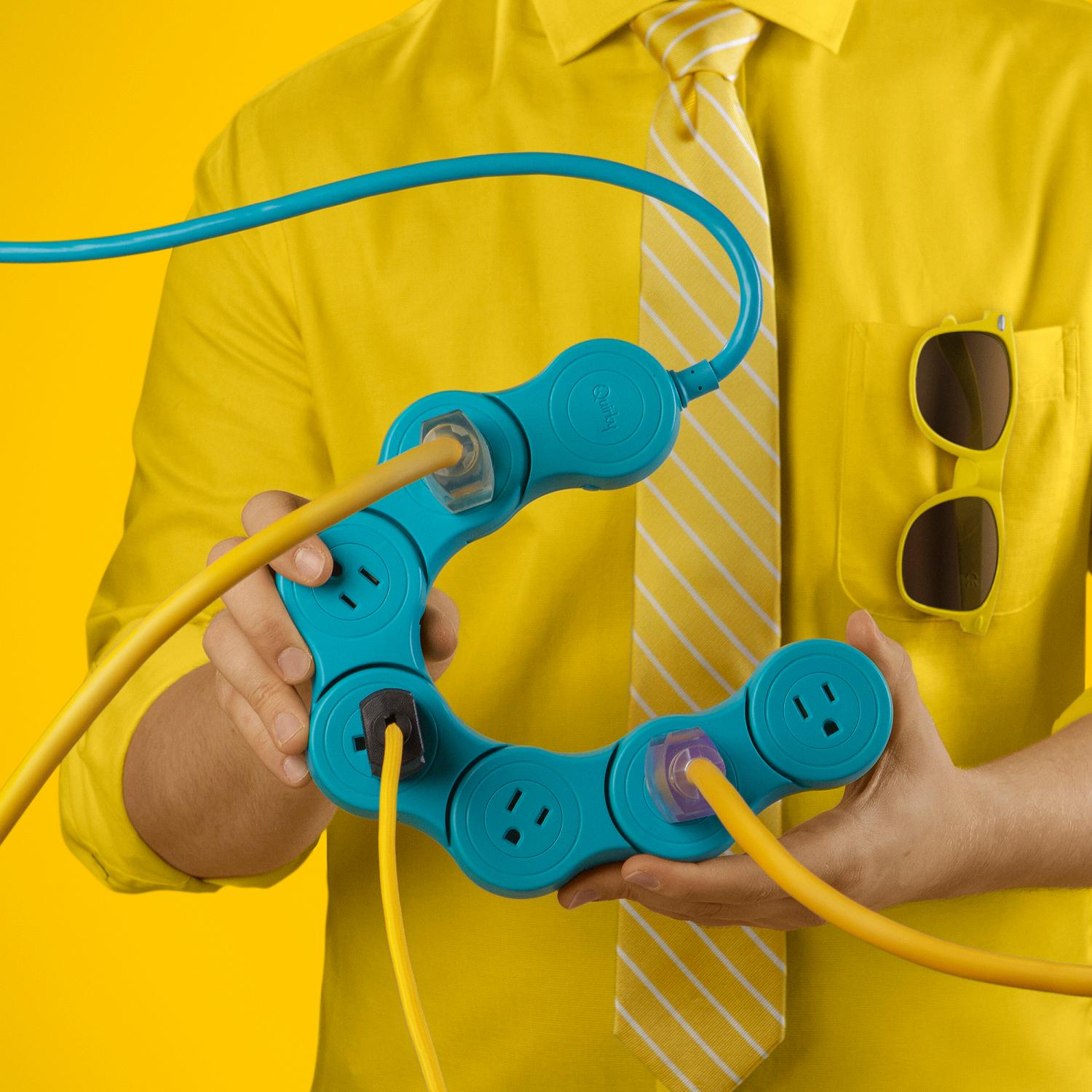 Pivot Power Strip Surge Protector - Bendable surge protector