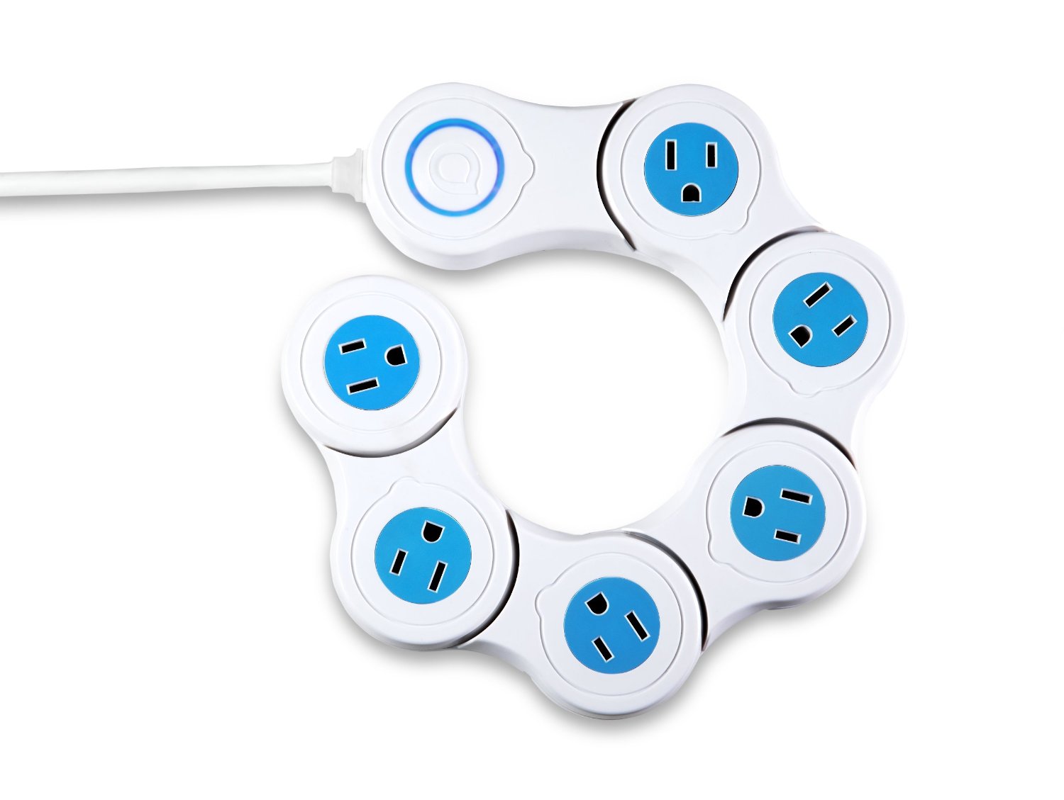 Pivot Power Strip Surge Protector - Bendable surge protector