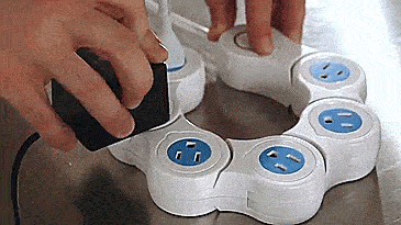 Pivot Power Strip Surge Protector - Bendable surge protector