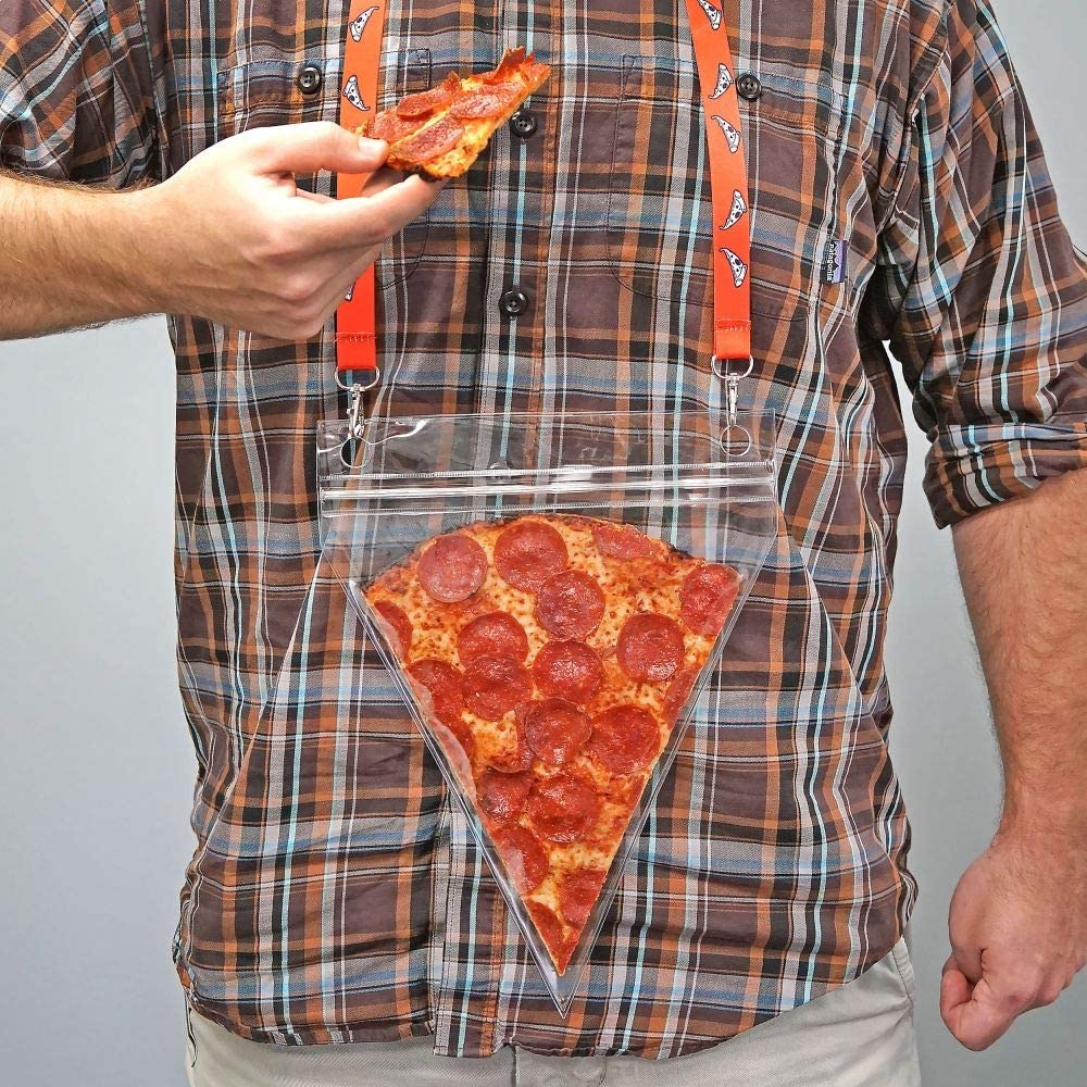 Pizza Pouch Lanyard - Pizza Pocket Carry an extra slice of pizza around your neck