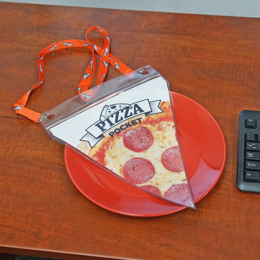 Pizza Pouch Lanyard - Pizza Pocket Carry an extra slice of pizza around your neck