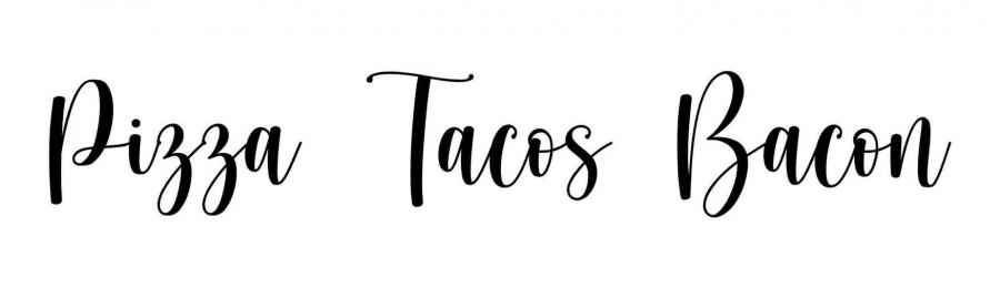 Pizza Tacos Bacon Wall Decal - Funny Live Laugh Love Parody meme decal