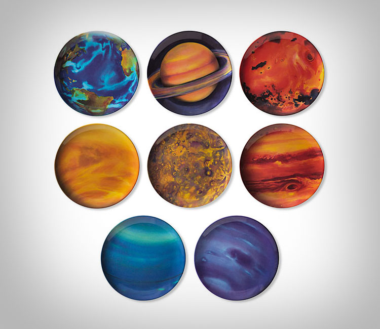 Solar System Planet Plates