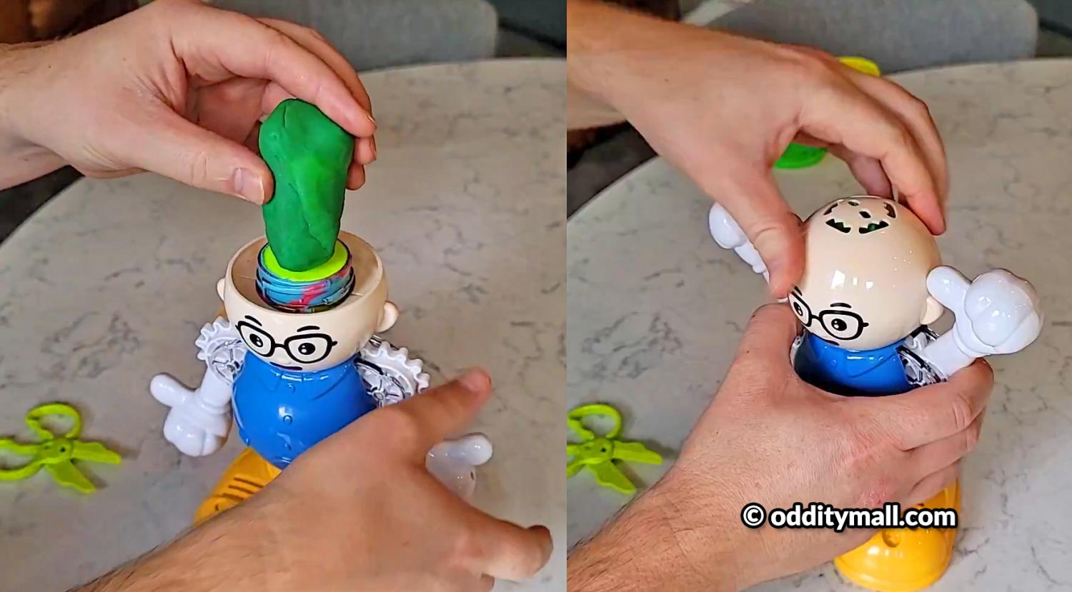 Play-Doh Barber Shop Lets Your Kids Grow, Style, and Cut Hairdos -Play-dough hair salon toy
