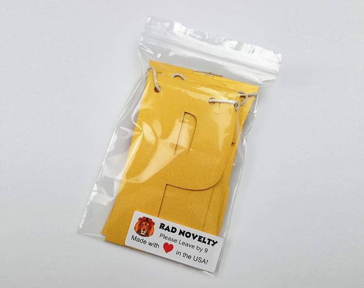 Please Leave By 9 Party Banner - Funny Party Banner - Joke Party Banner