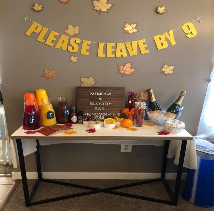 Please Leave By 9 Party Banner - Funny Party Banner - Joke Party Banner