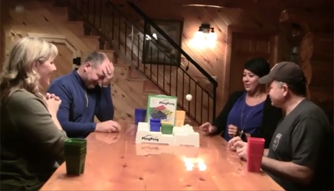 Pling Pong - Beer Pong Like Party Game For Whole Family - Ball and Cups Family Strategy Party Game - PlingPong