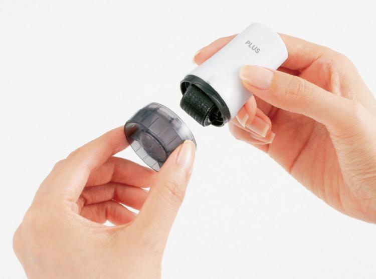 Plus Guard Rolling Black-Out Stamp - Random letters stamp out personal information, names, addresses, and confidential documents