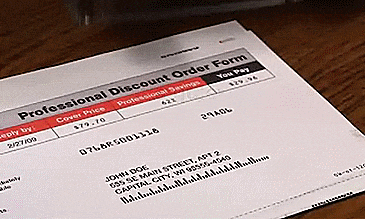 Plus Guard Rolling Black-Out Stamp - Random letters stamp out personal information, names, addresses, and confidential documents