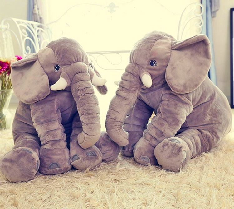 Plush Baby Elephant -Baby snuggling an elephant - Elephant pillow for babies