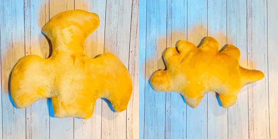 Plush Dinosaur Shaped Chicken Nuggets Pillows